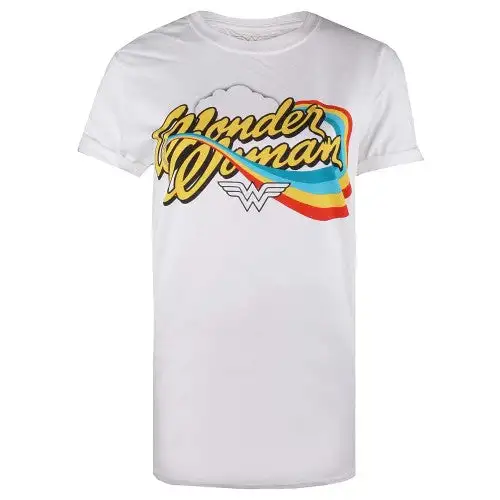 Wonder Woman Womens/Ladies Rainbow T-Shirt