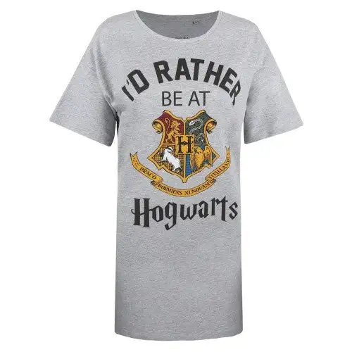 Harry Potter Womens/Ladies I´d Rather Be At Hogwarts Nightie