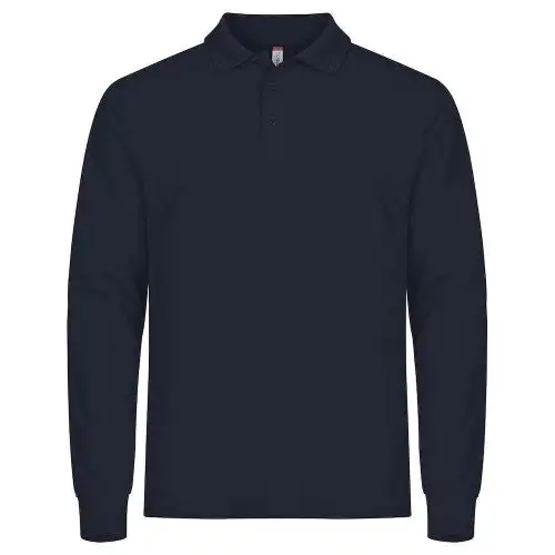 Clique Mens Manhattan Long-Sleeved Polo Shirt