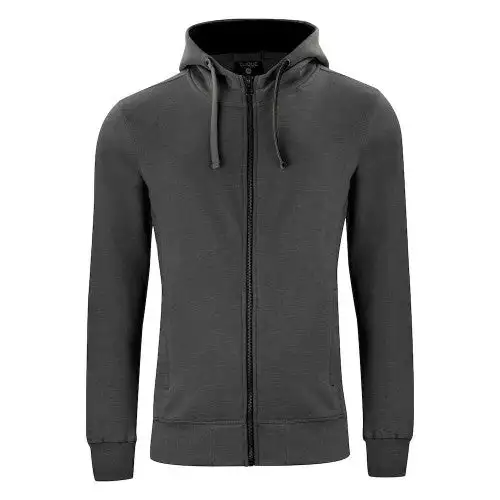 Clique Mens Classic Melange Full Zip Hoodie