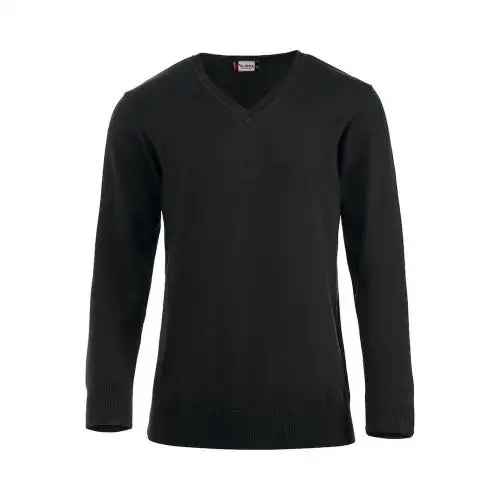 Clique Mens Aston Knitted V Neck Sweatshirt