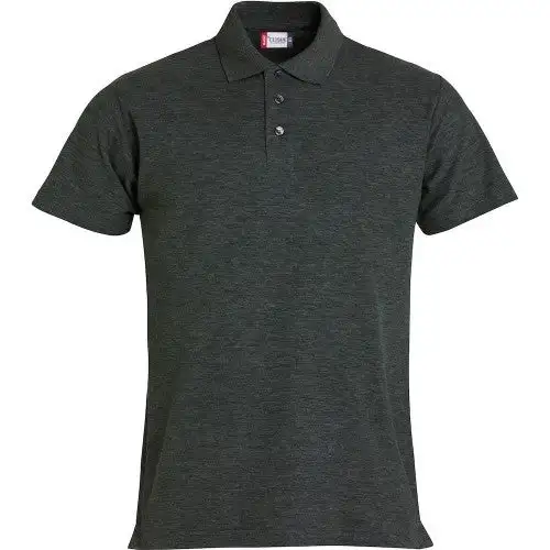 Clique Mens Basic Melange Polo Shirt