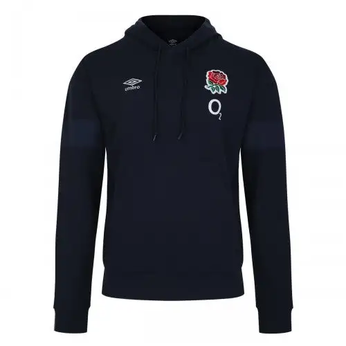 Umbro Childrens/Kids 23/24 England Rugby Fleece Drawstring Hoodie