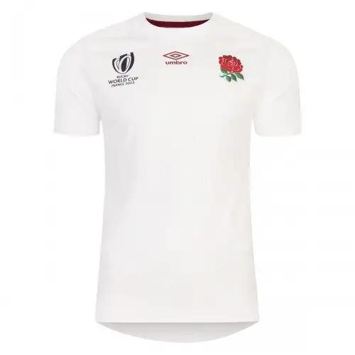 Umbro Childrens/Kids World Cup 23/24 England Rugby Replica Home Jersey