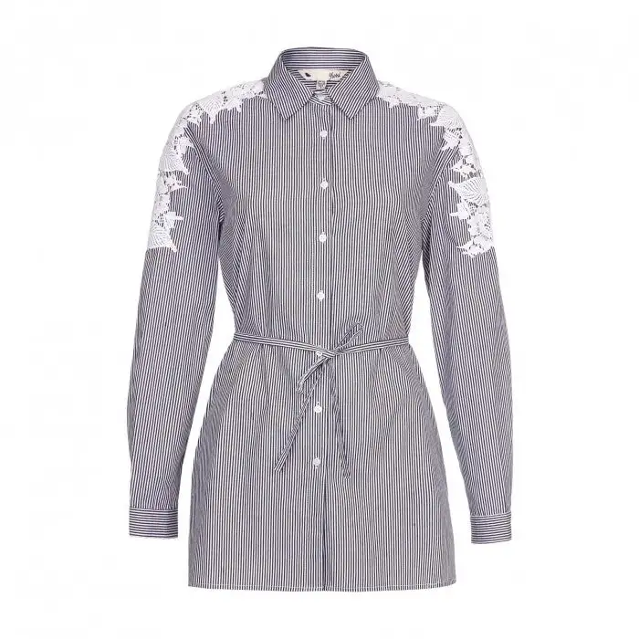 Yumi Womens/Ladies Embroidered Shirt Dress